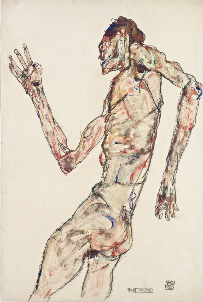 Danseren af Egon Schiele