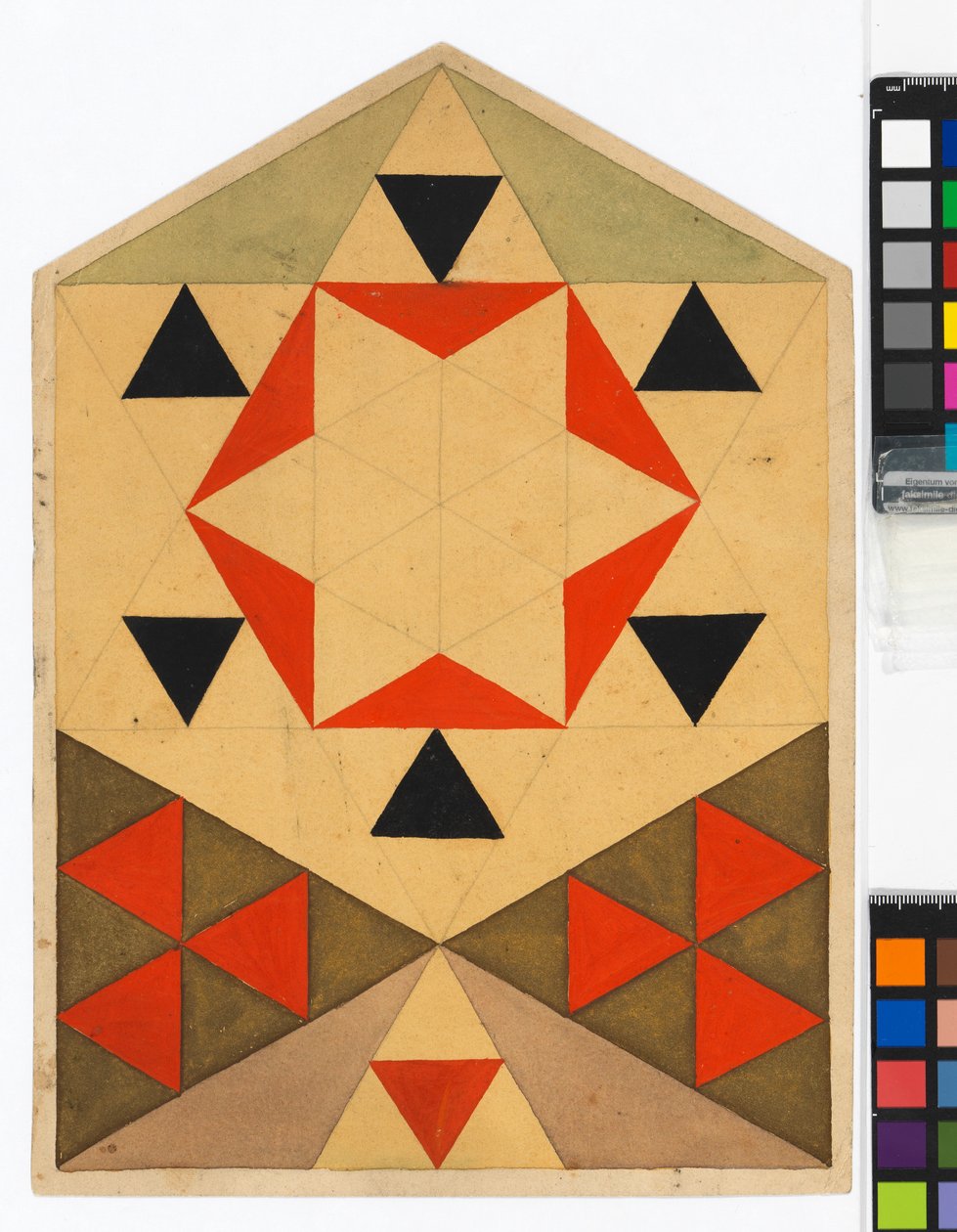 Geometrische Übung (Schülerarbeit) af Egon Schiele