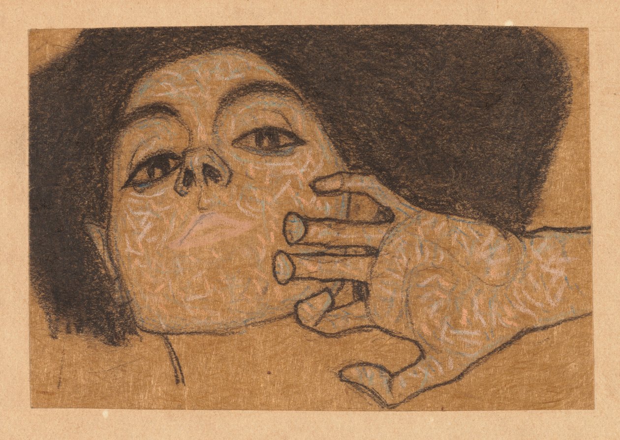 Hoved af en kvinde af Egon Schiele