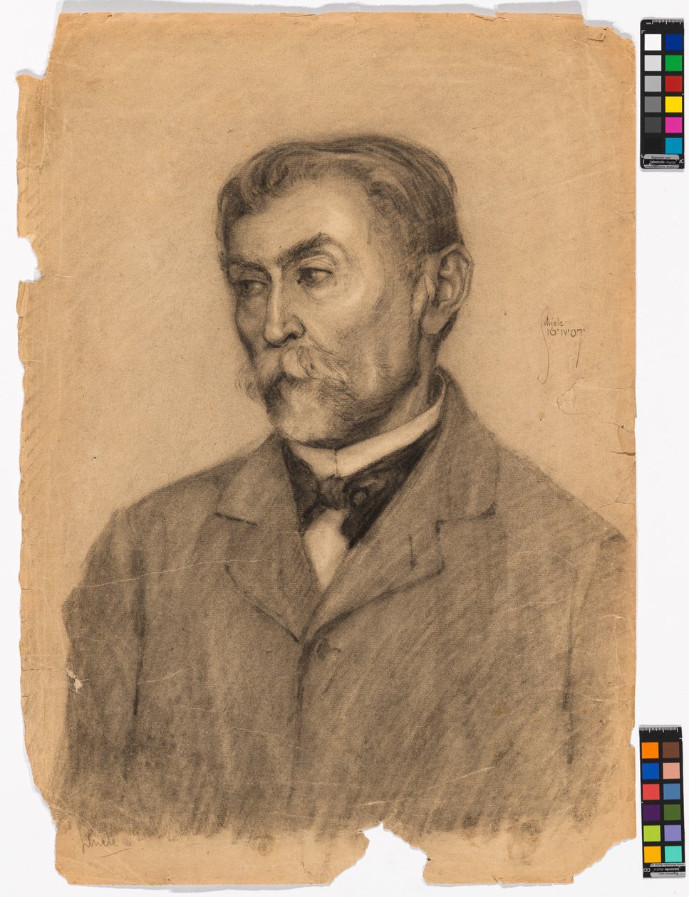 Portræt af en herre af Egon Schiele