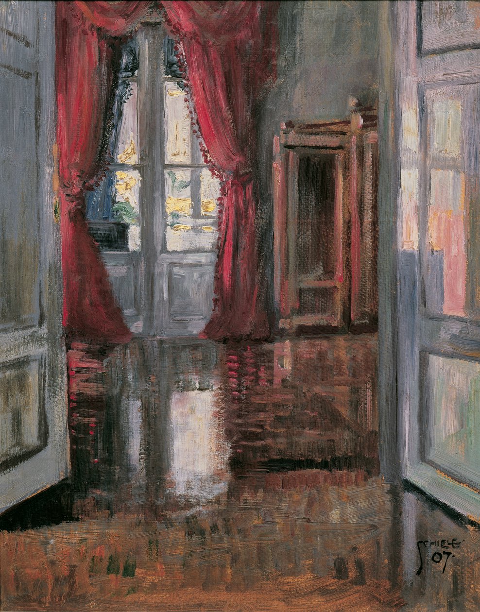 Interiør af Egon Schiele