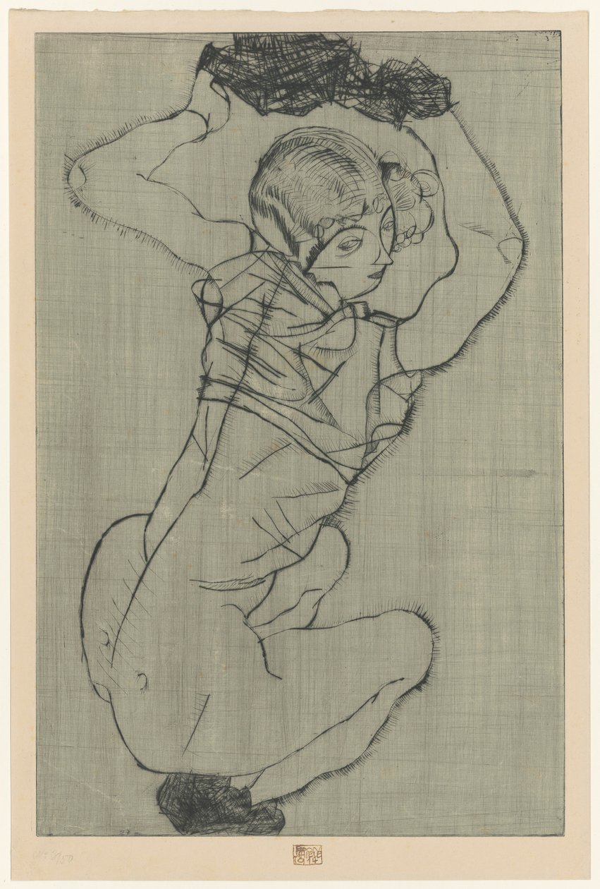 Kauernde af Egon Schiele