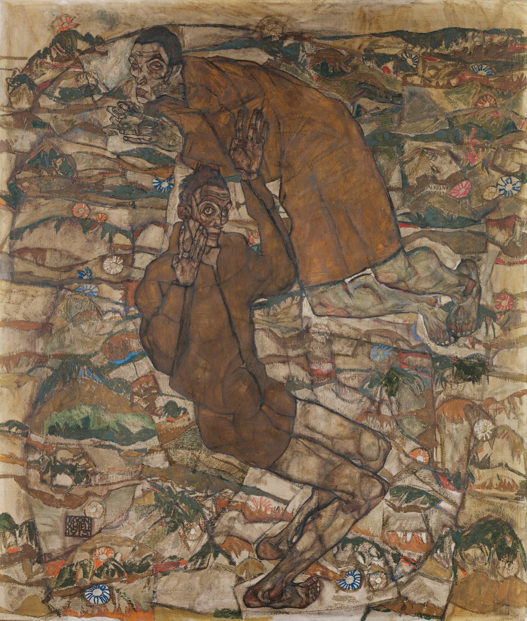 Levitation The Blind II, 1915 af Egon Schiele