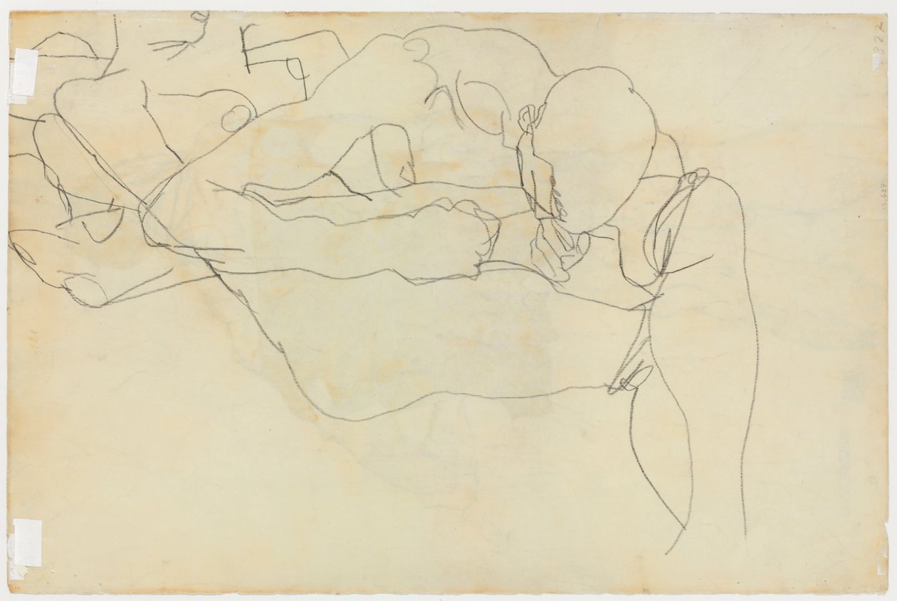 Elskere, 1913 af Egon Schiele