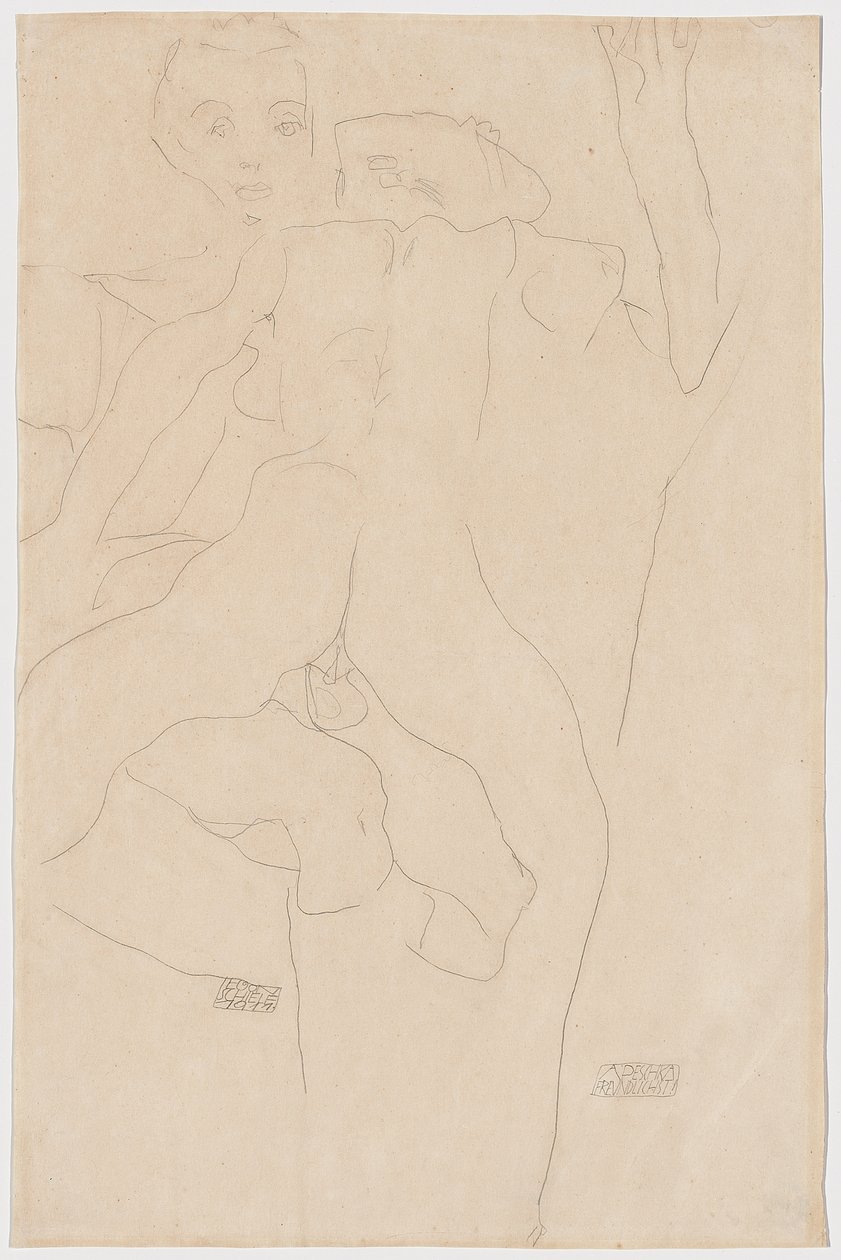 elskere Kærligt par, 1911 af Egon Schiele