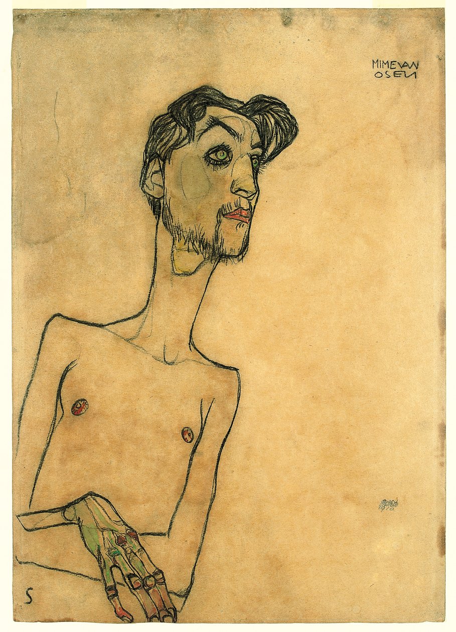 Mime van Osen af Egon Schiele