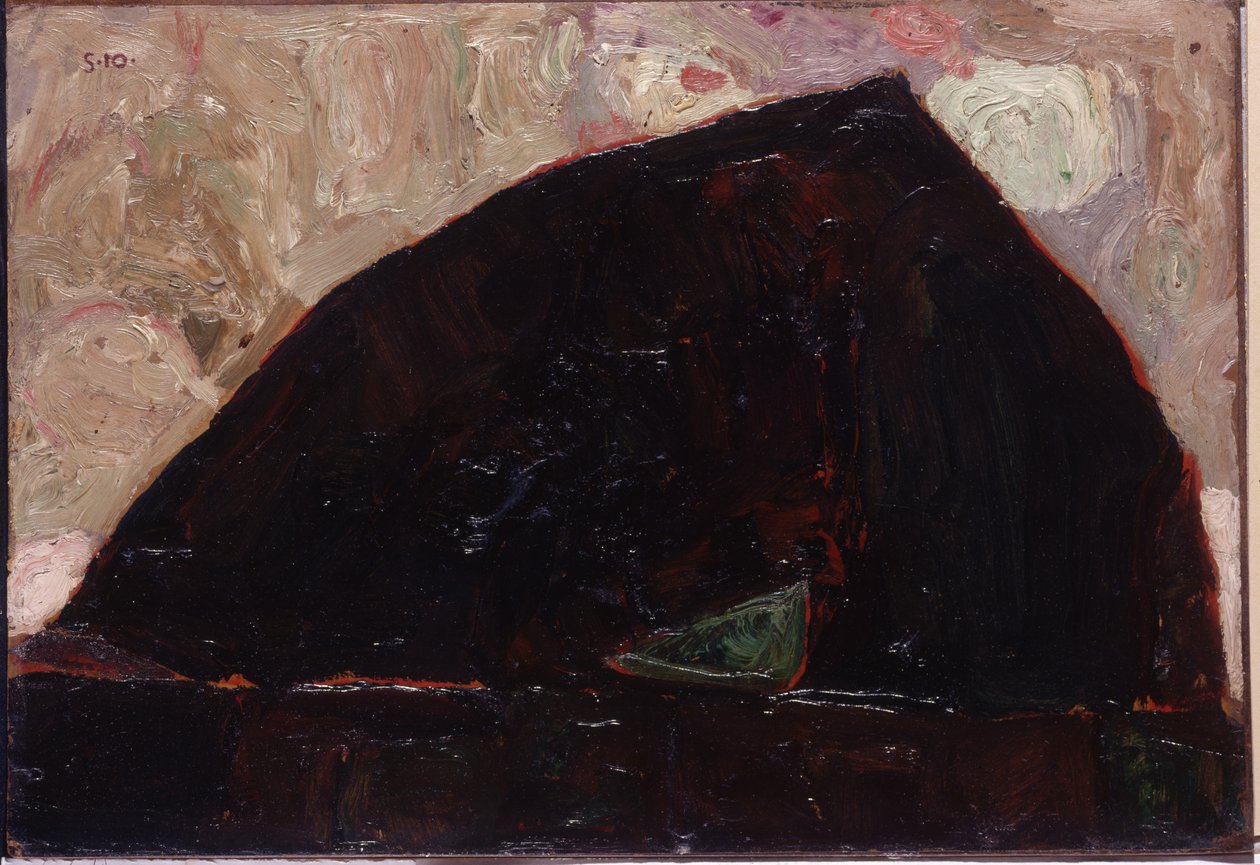 Bjerg ved floden, 1910 af Egon Schiele