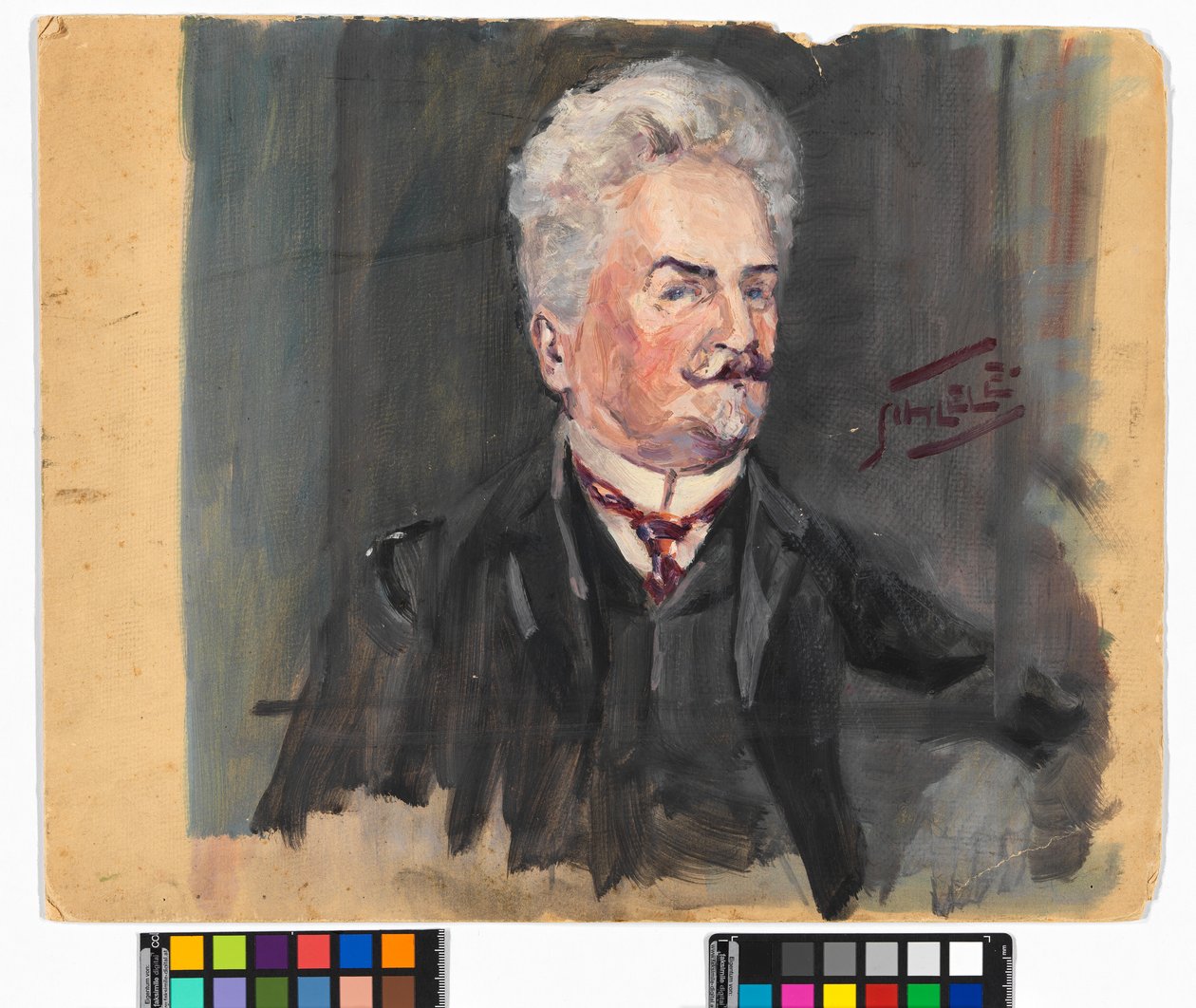 Portræt af Leopold Czihaczek af Egon Schiele
