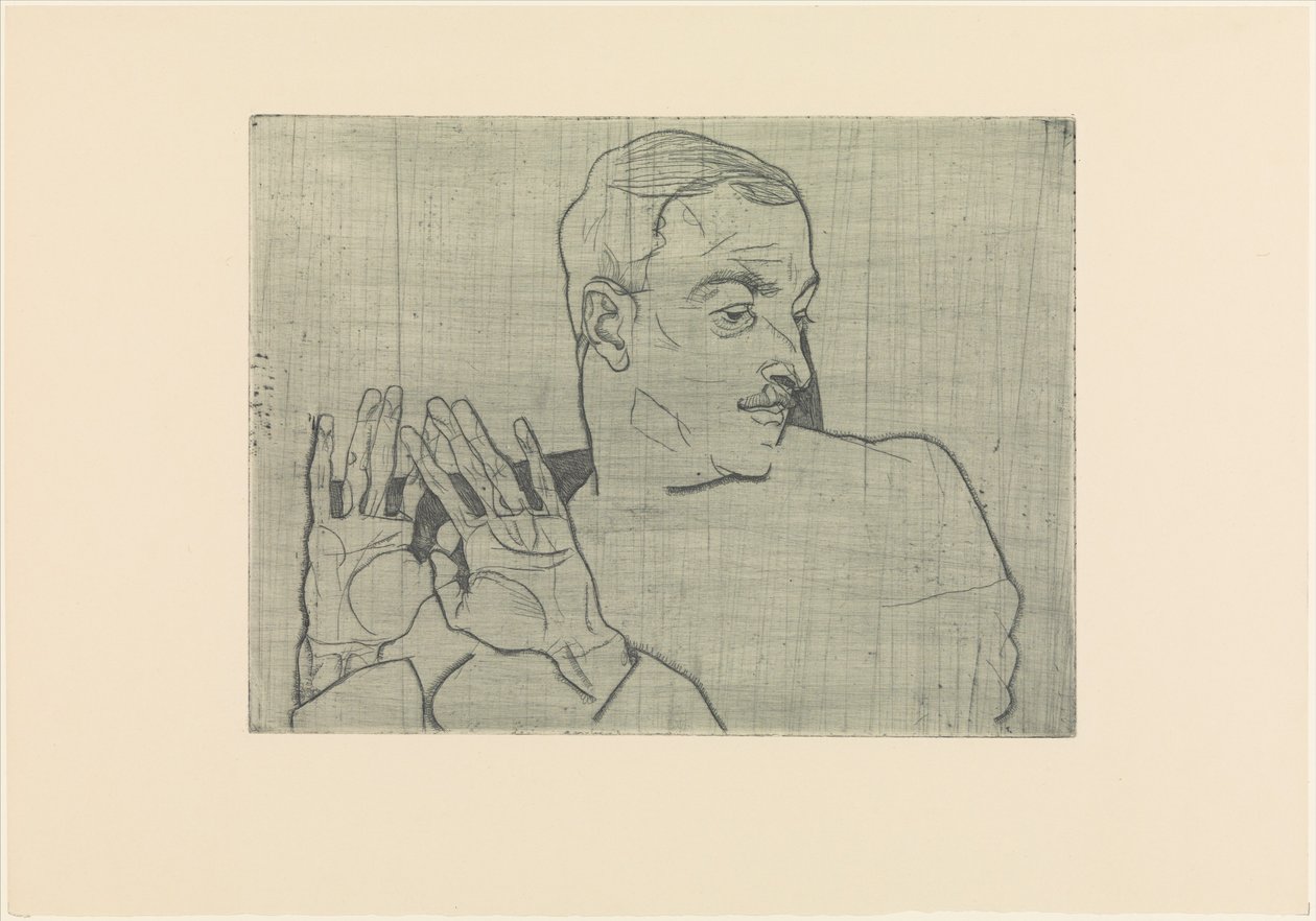 Portræt af Arthur Roessler af Egon Schiele