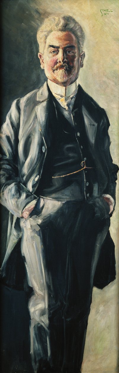 Portræt af Leopold Czihaczek, 1907 af Egon Schiele