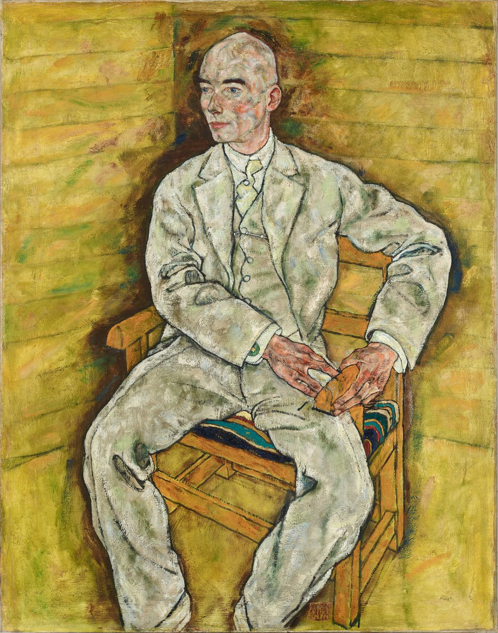 Portræt af Victor Ritter von Bauer, 1918. af Egon Schiele