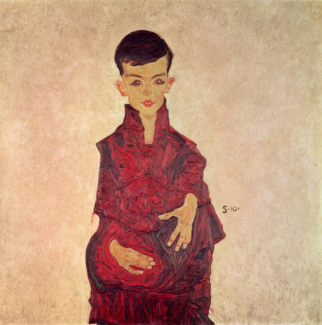 Rainerbub (Portræt af Herbert Rainer i alderen omkring 6 år) 1910 af Egon Schiele