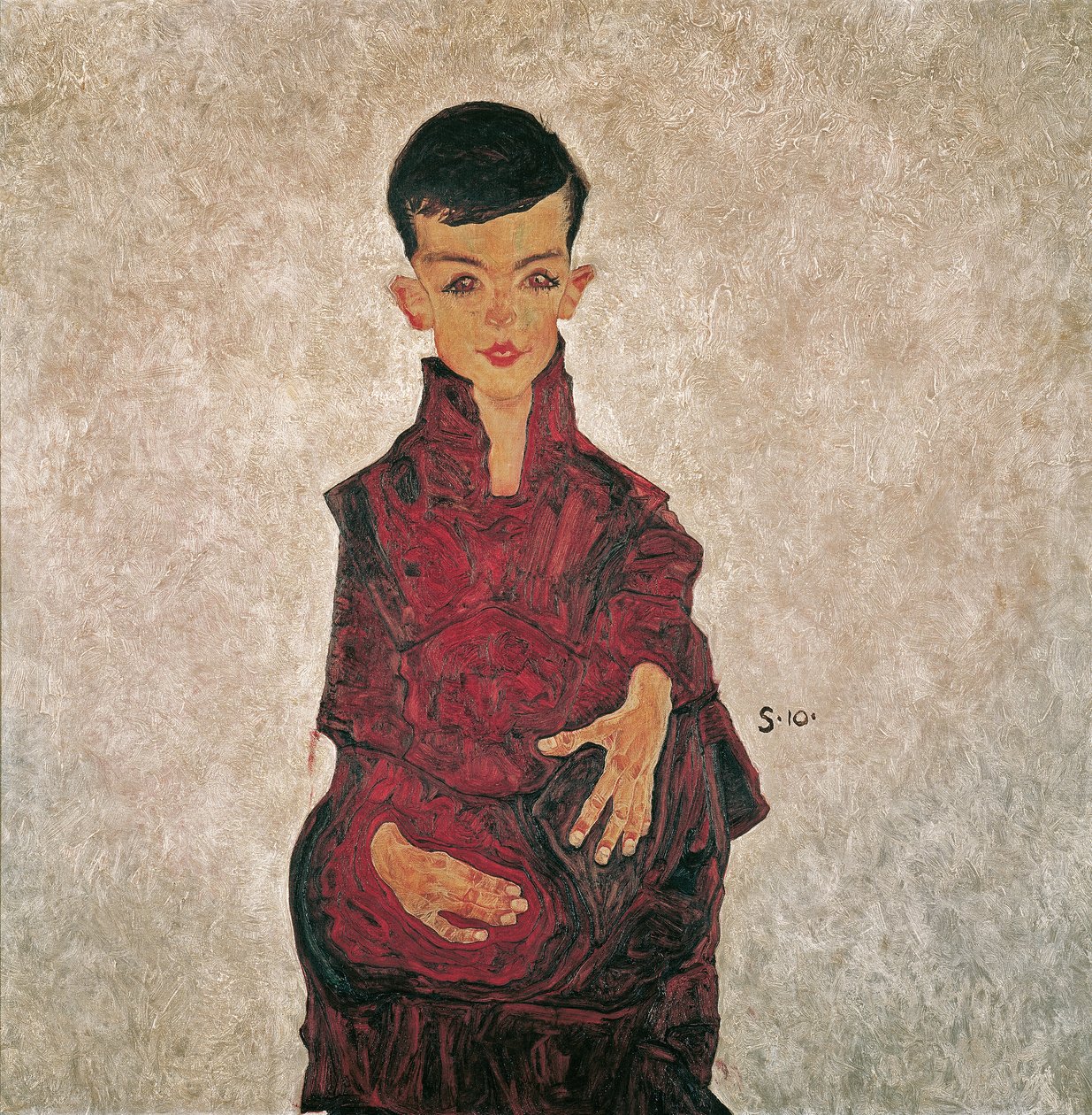 Reiner dreng (portræt af Herbert Reiner) af Egon Schiele