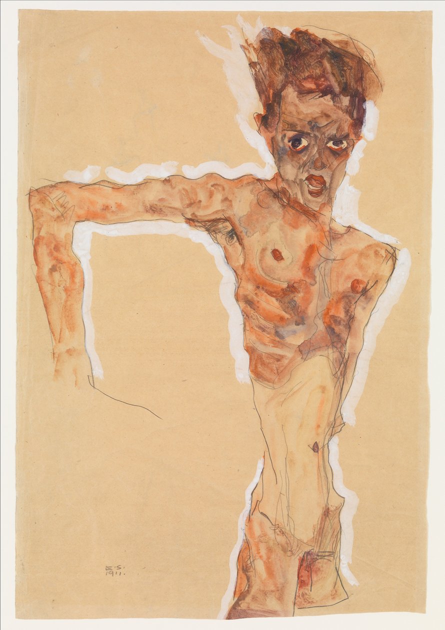 Selvportræt, 1911 af Egon Schiele