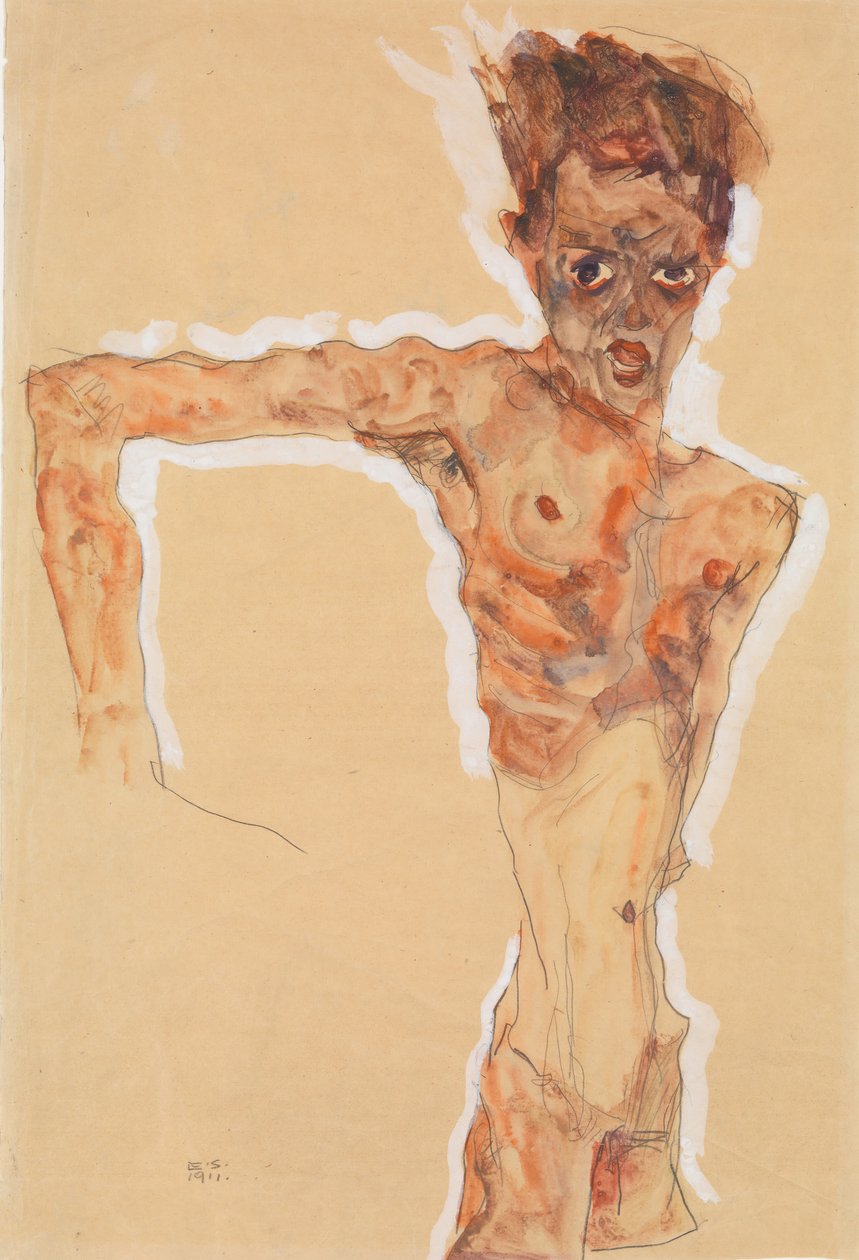 Selvportræt, 1911. af Egon Schiele