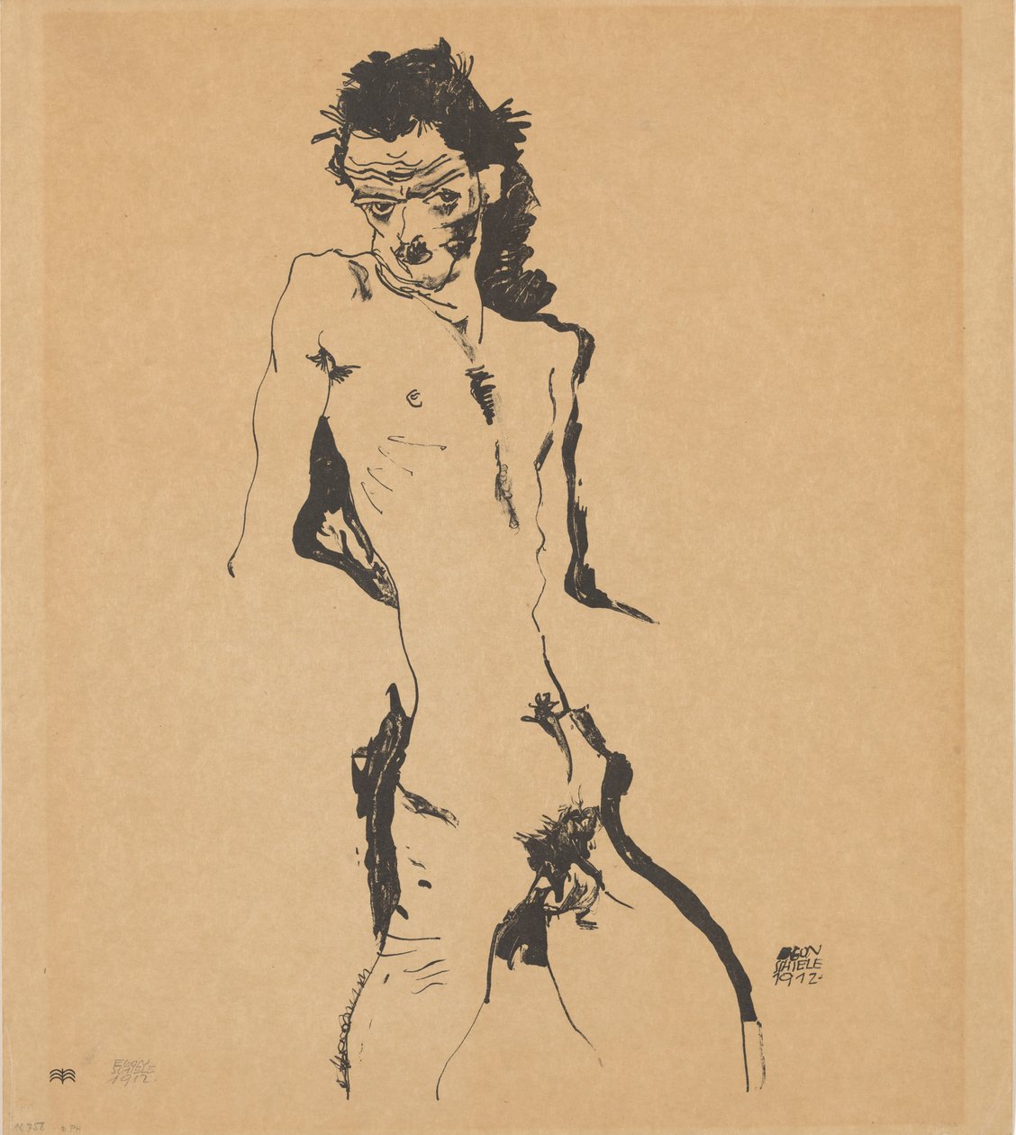 Selvportræt, 1912. af Egon Schiele