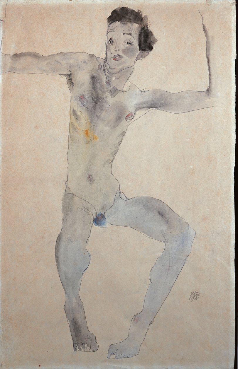 Selvportræt, 1911 af Egon Schiele