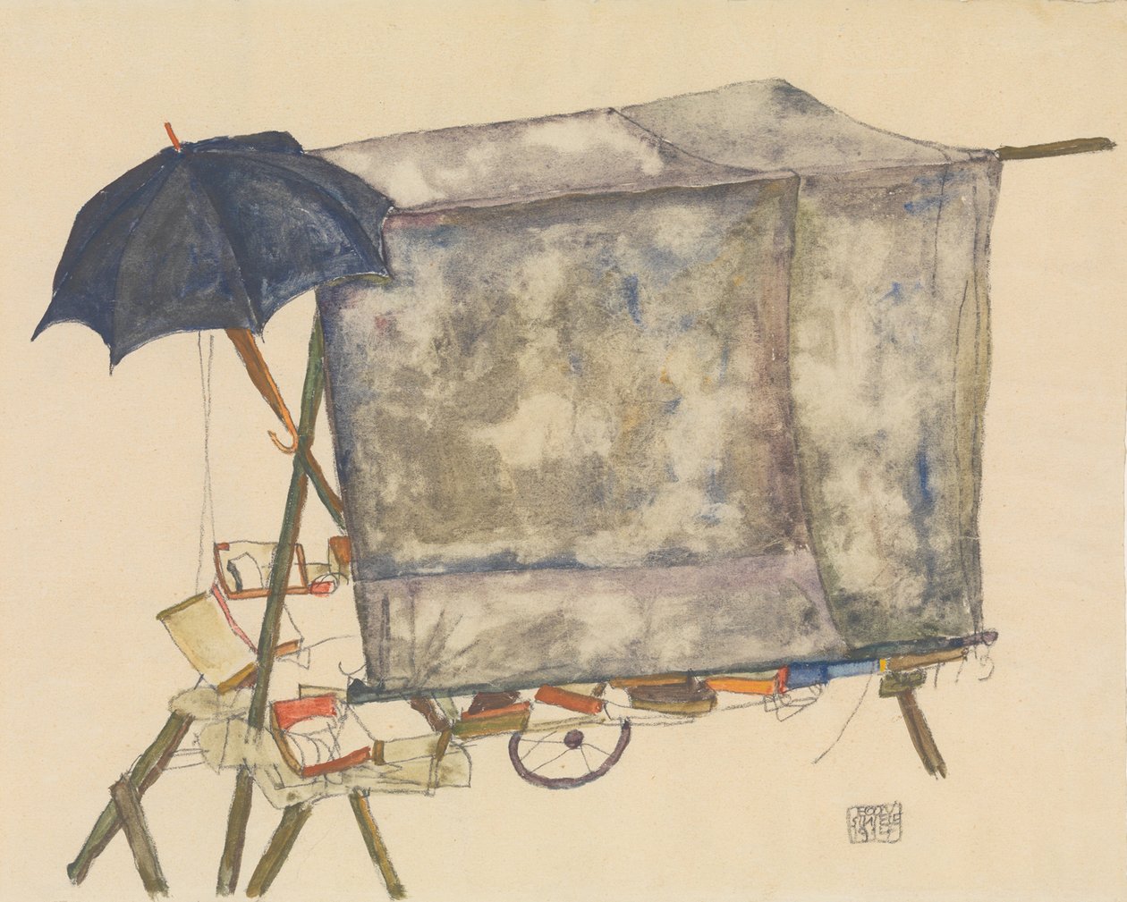 Gadevogn af Egon Schiele