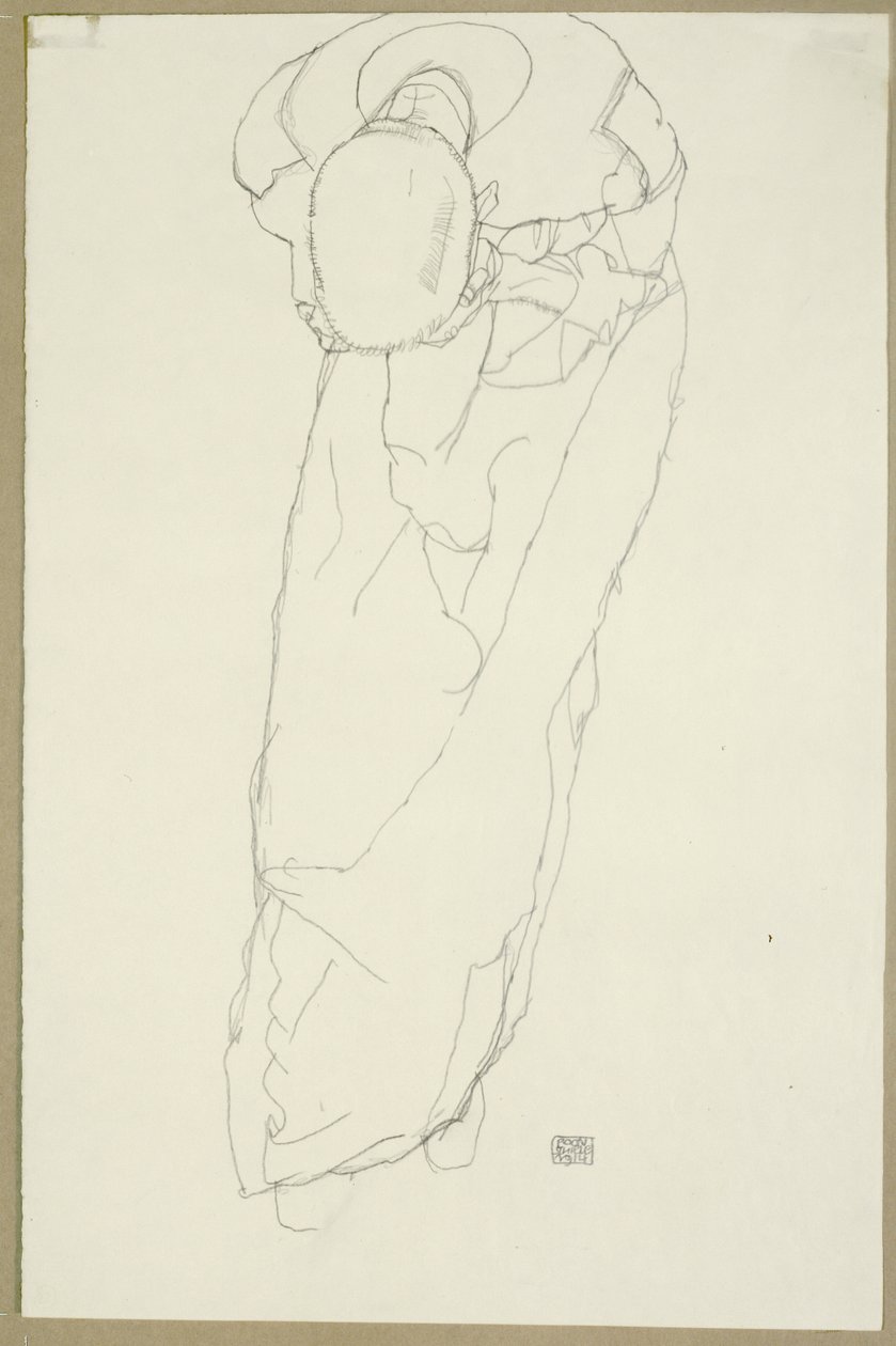 Munken, 1914 af Egon Schiele