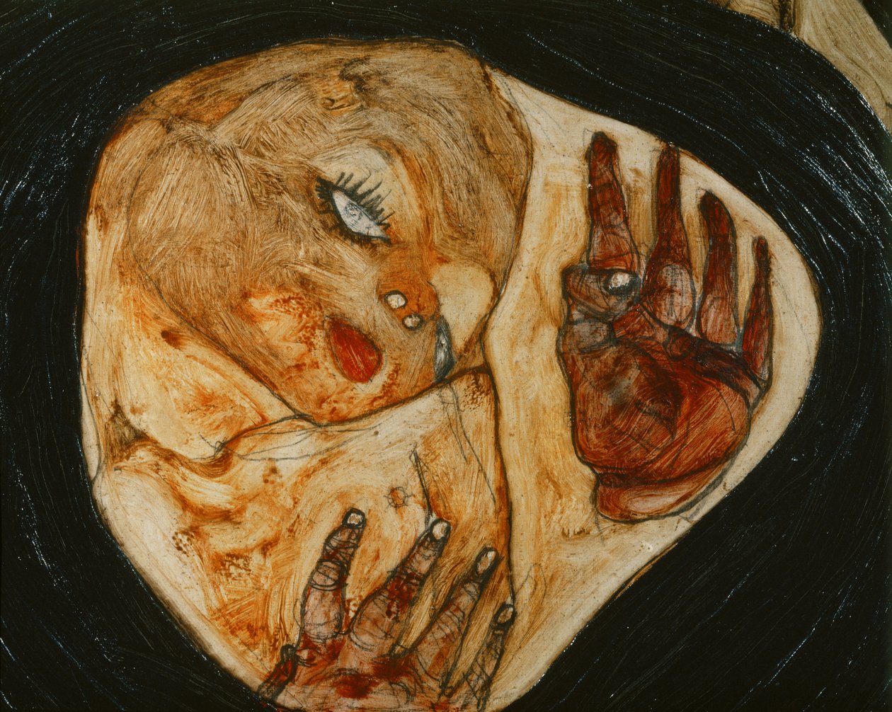 Død mor I af Egon Schiele
