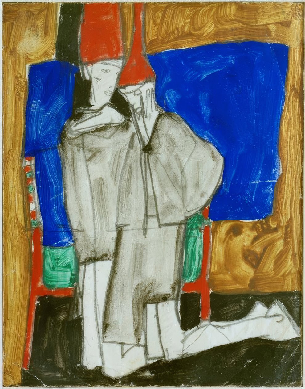 To knælende af Egon Schiele