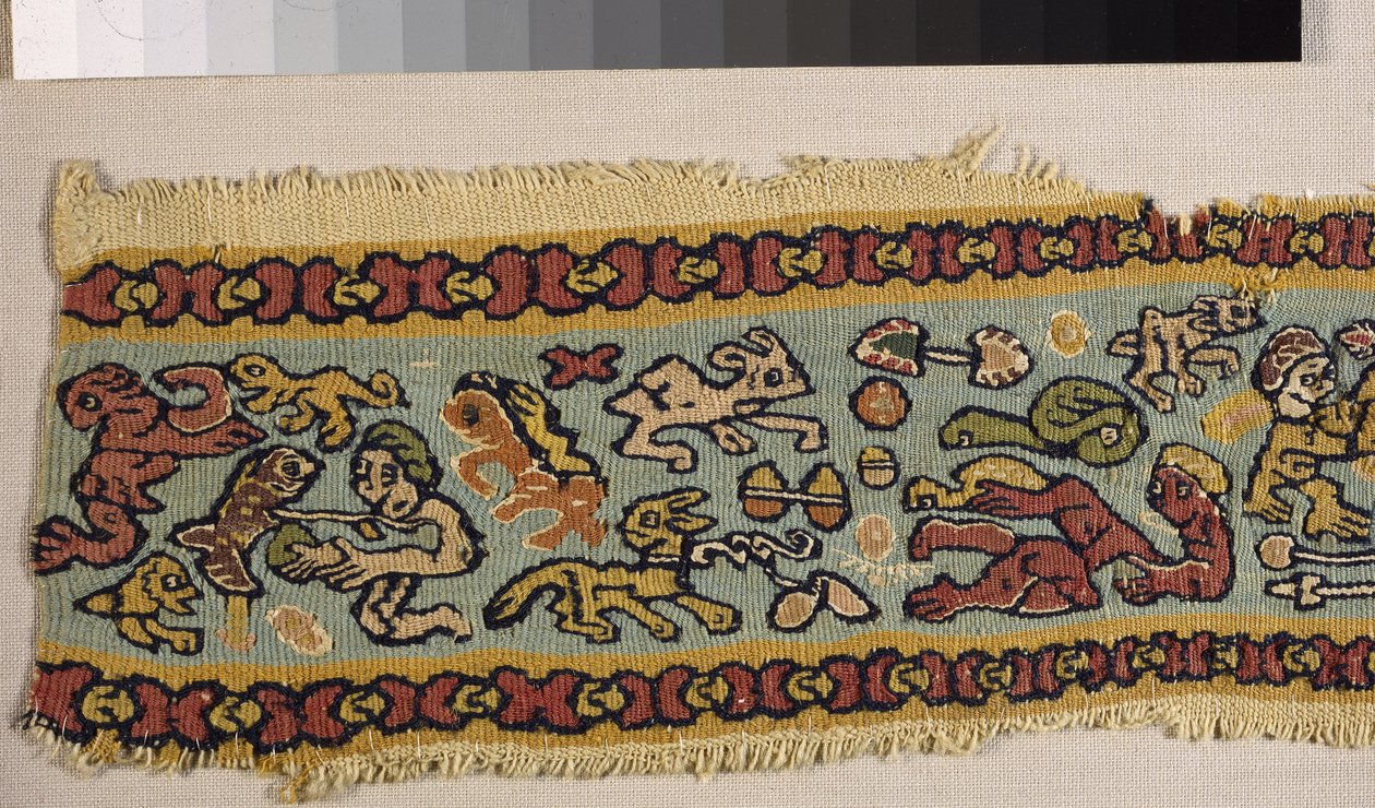 Fragment af et gobelinbånd (gobelin) af Egyptian