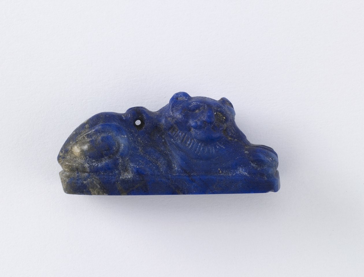 Løve, ptolemæisk periode eller romersk periode, 305 f.Kr.-14 e.Kr. (lapis lazuli) af Egyptian