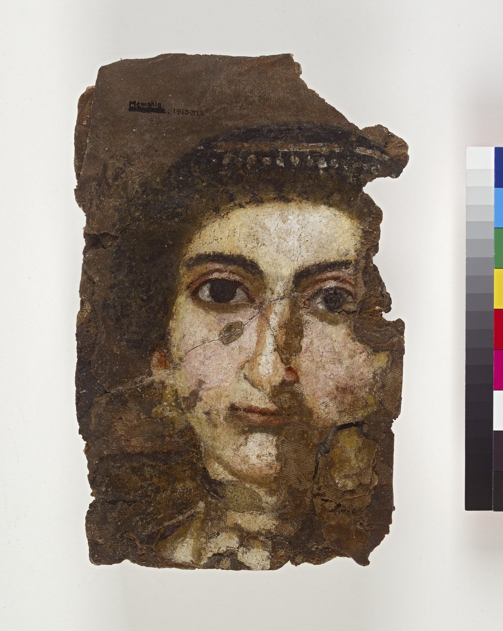 Mumieportræt af en ung kvinde, sandsynligvis 2.-3. århundrede e.Kr. (enkaustisk på træ) af Egyptian