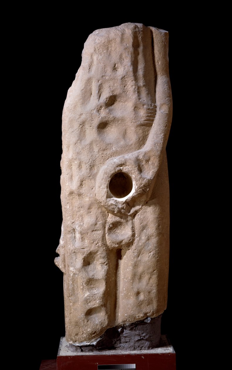 Statue af Min, set forfra af Egyptian