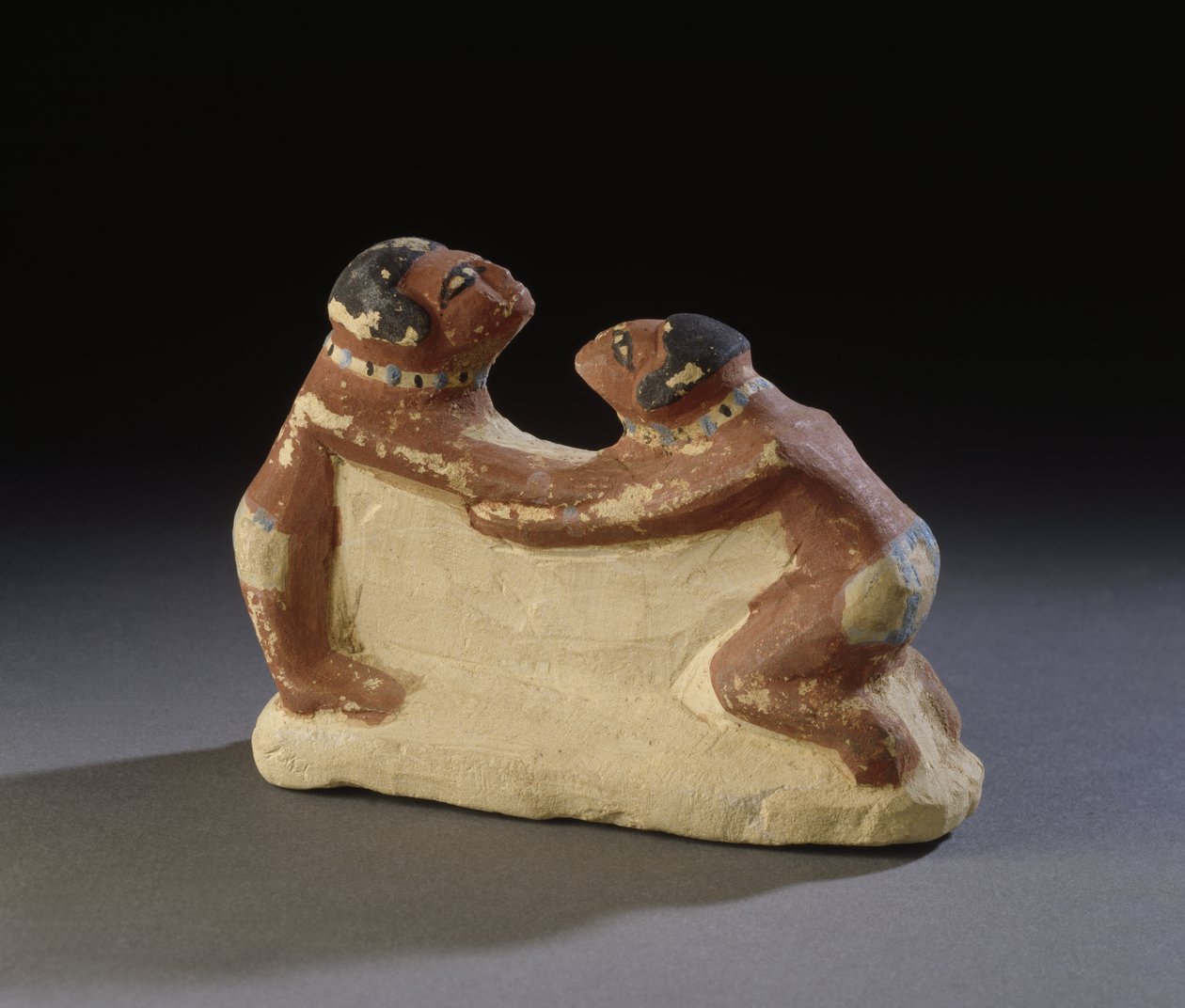 Statuette af wrestlere fra Abydos, Egypten, Mellemriget, ca. 2181-1786 f.Kr. (kalksten) af Egyptian