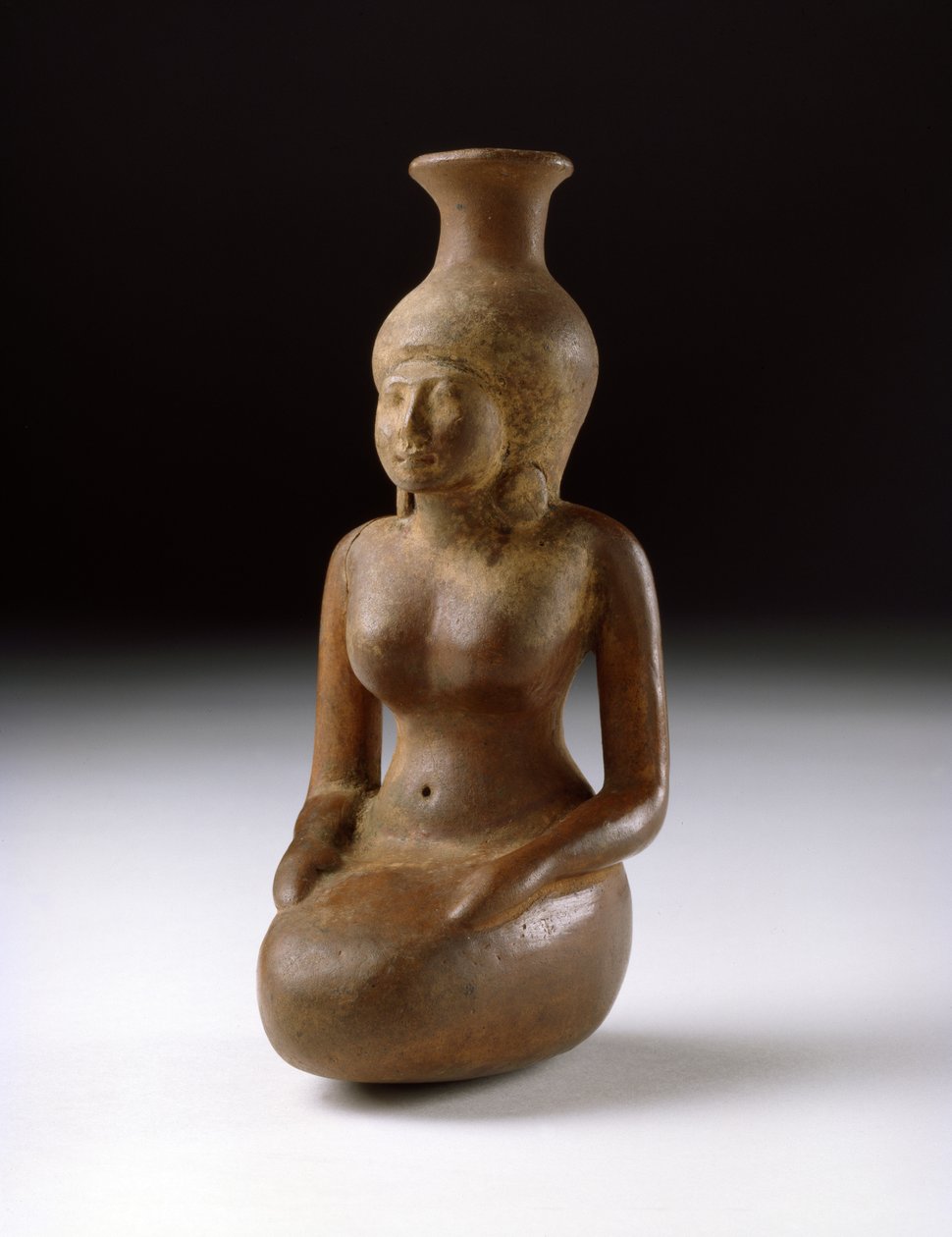 Kar i form af en pige, keramisk detalje af 110040 af Egyptian