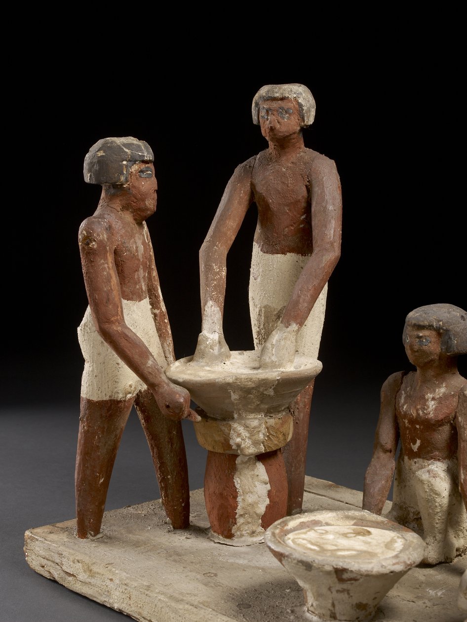 Model bryggeri træ, maling af Egyptian 12th Dynasty