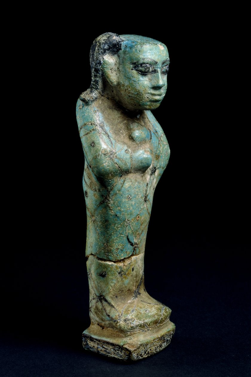 Statuette af et barn i et svøb af fajance af Egyptian 12th Dynasty