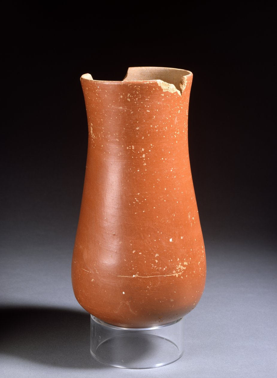 Rød keramikkrukke, New Kingdom (keramik) af Egyptian 18th Dynasty