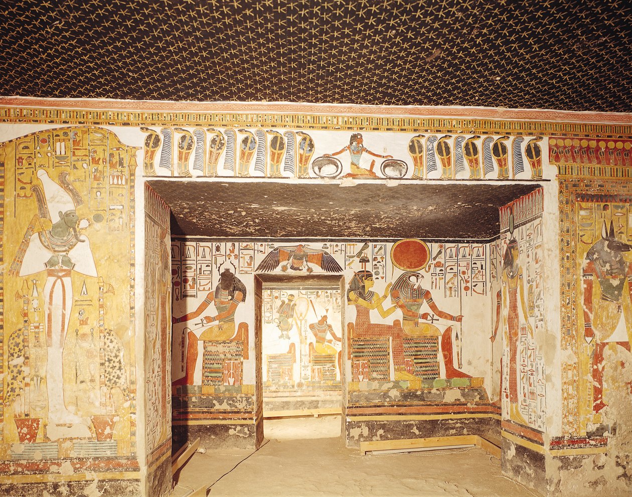 To værelser fra Nefertaris grav af Egyptian 19th Dynasty