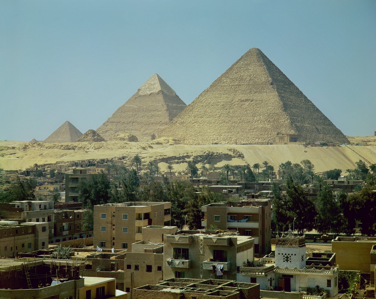 Pyramiderne i Giza, ca. 2589-30 f.Kr., Det gamle kongerige af Egyptian 4th Dynasty