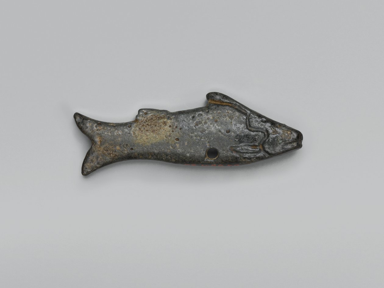 Figur af en fisk (fajance) af Egyptian