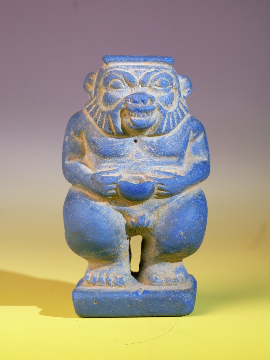 Statuette af Bes (keramik) af Egyptian
