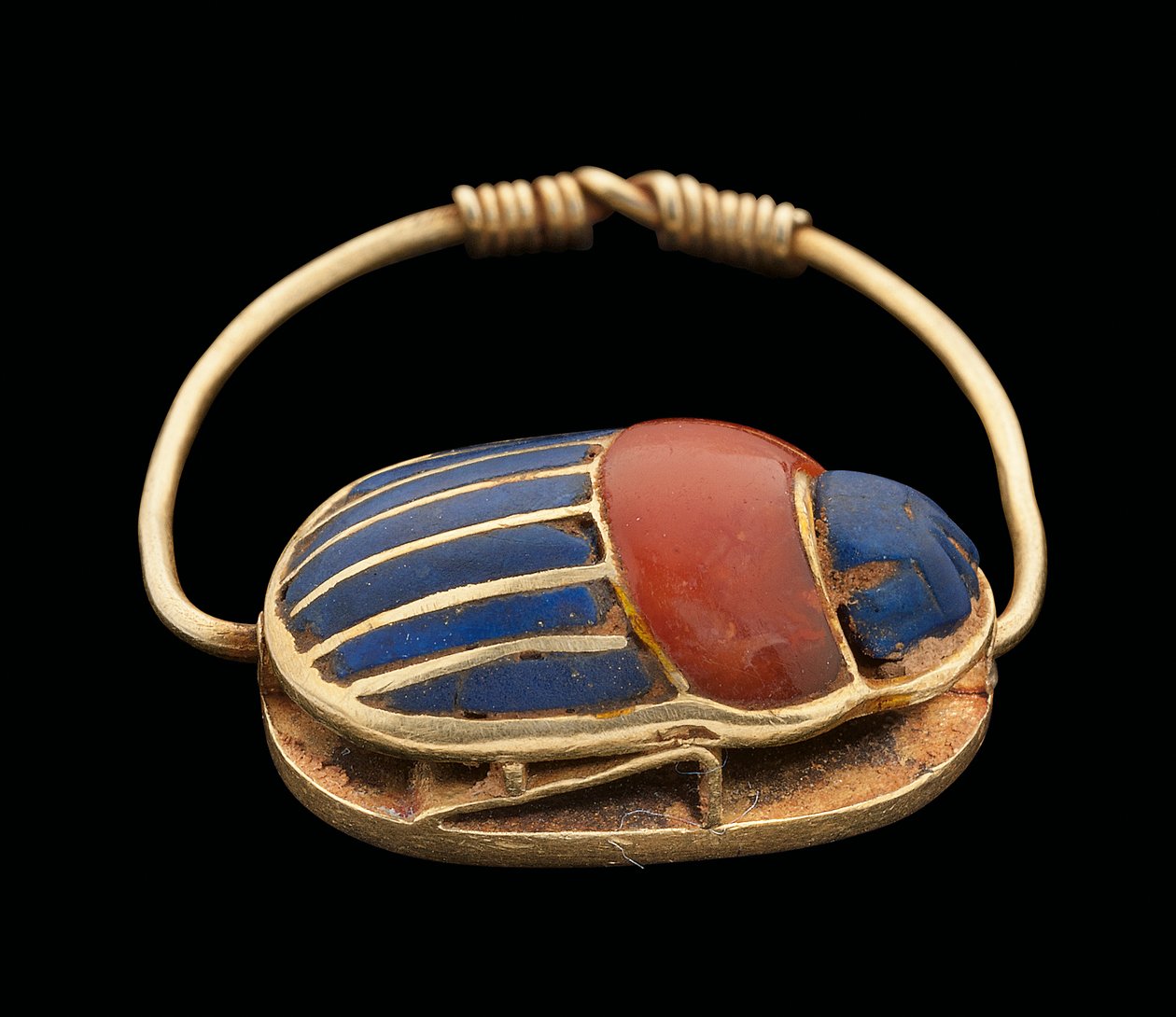 Scarab fingerring, Middle Kingdom af Egyptian 12th Dynasty