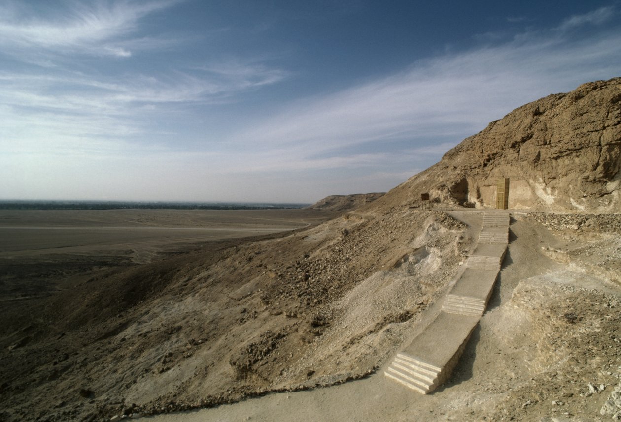 Akhenatons kongelige nekropol, Tell el-Amarna, Egypten, Egyptisk civilisation, Det Nye Rige, Dynasti XVIII (foto) af Egyptian 18th Dynasty