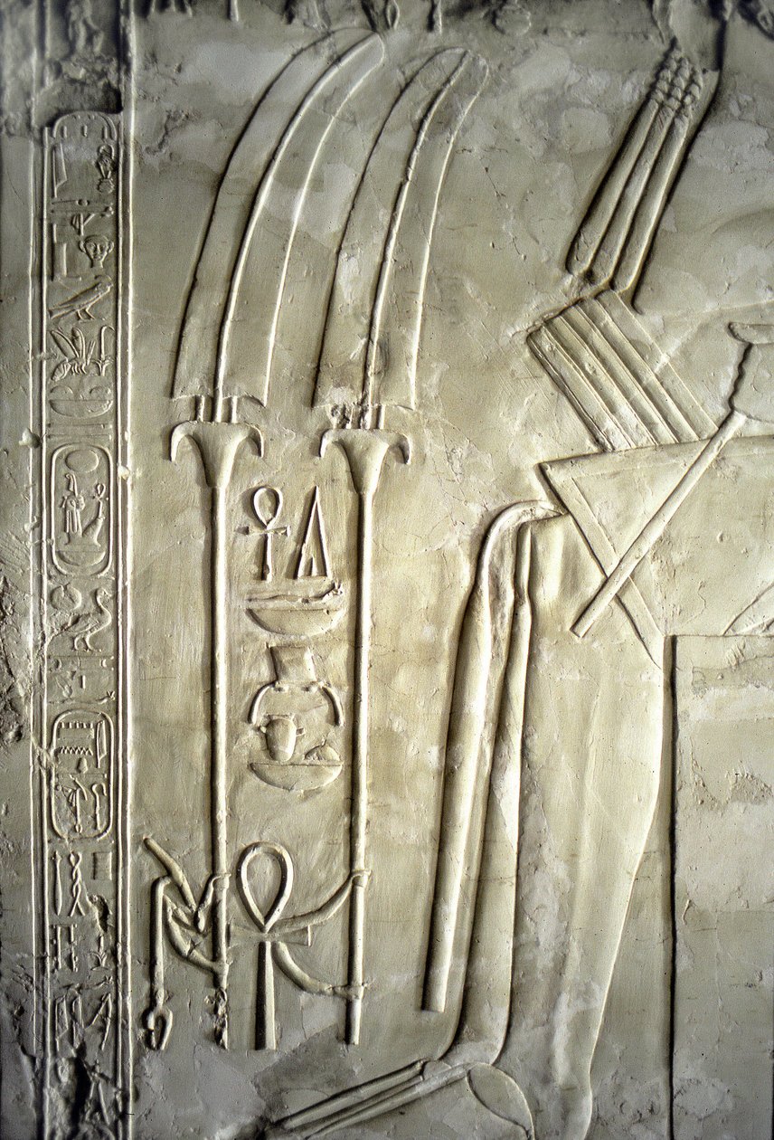 Egyptiske oldsager: hieroglyffer. Kheruefs grav (TT192) (18. dynasti af Egyptian 18th Dynasty