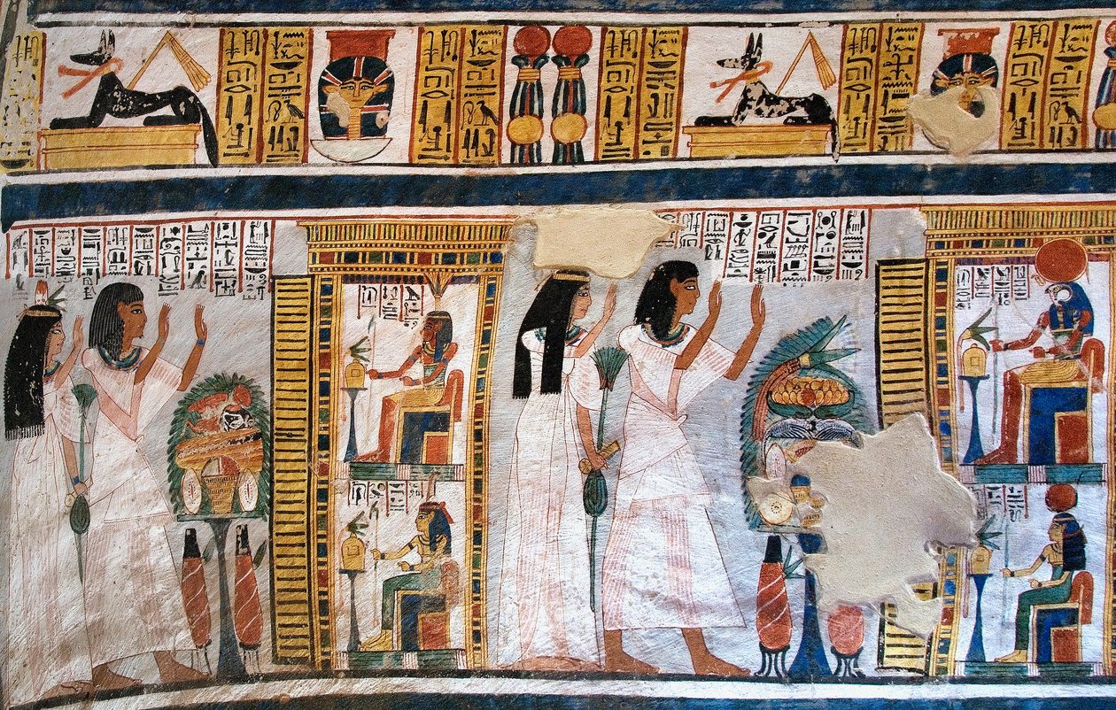 Egyptian antiquite: people of the Tomb of Roydani af Egyptian 18th Dynasty