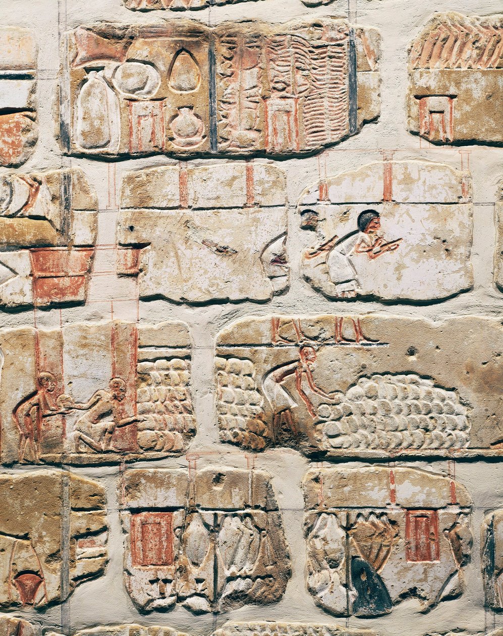 Egyptisk civilisation, fragmenter af Talatat-muren, fra Amenhotep IV
