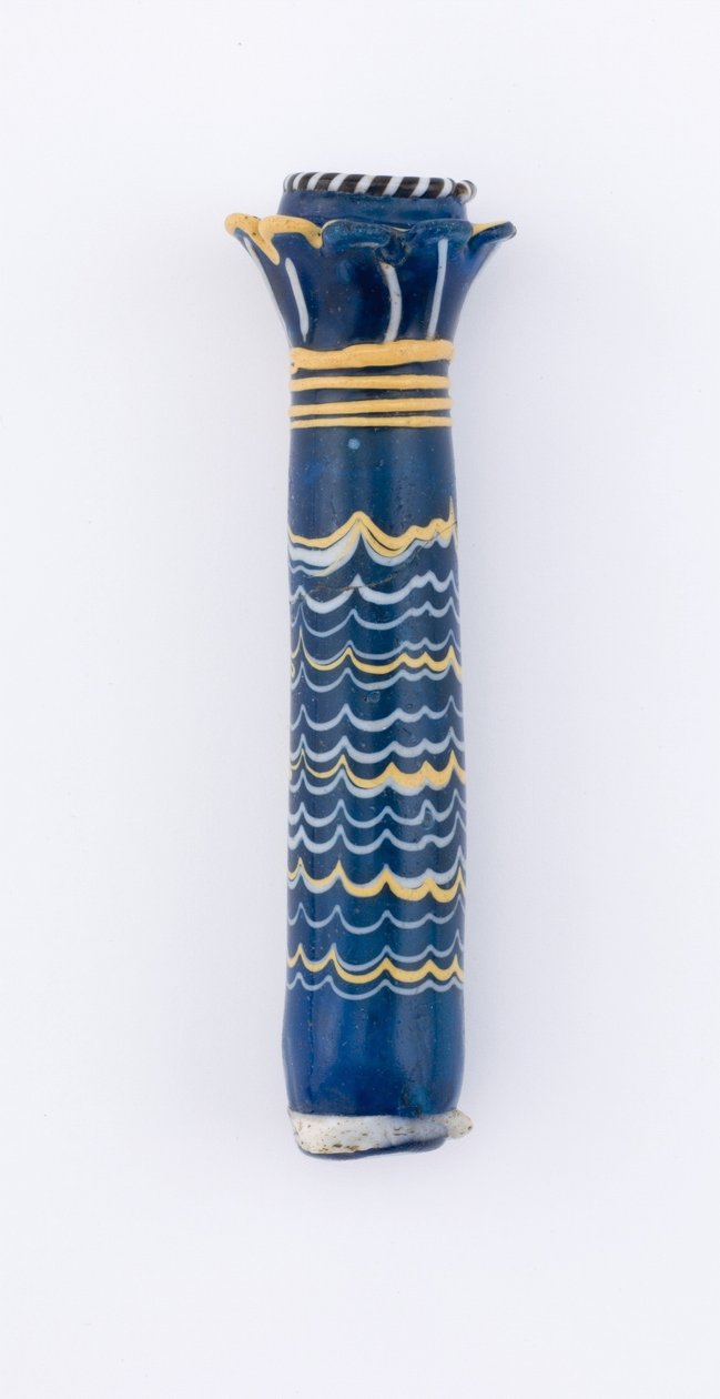 Flask, New Kingdom, ca. 1400-1300 f.Kr. (glas) af Egyptian 18th Dynasty