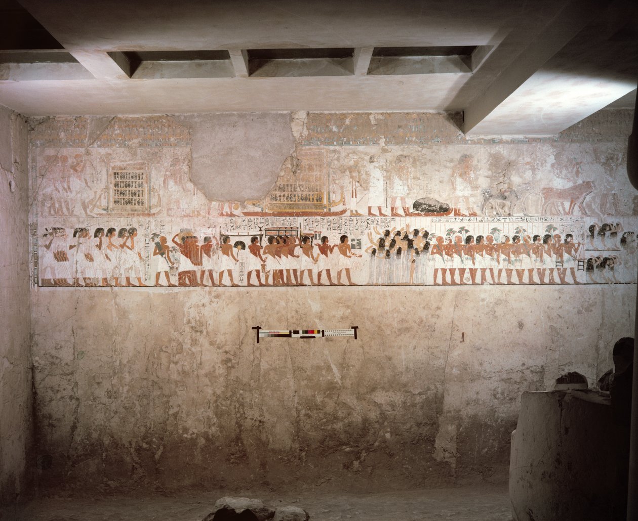 Interiør af Ramoses grav, New Kingdom, ca. 1360 f.Kr. (vægmaleri) af Egyptian 18th Dynasty