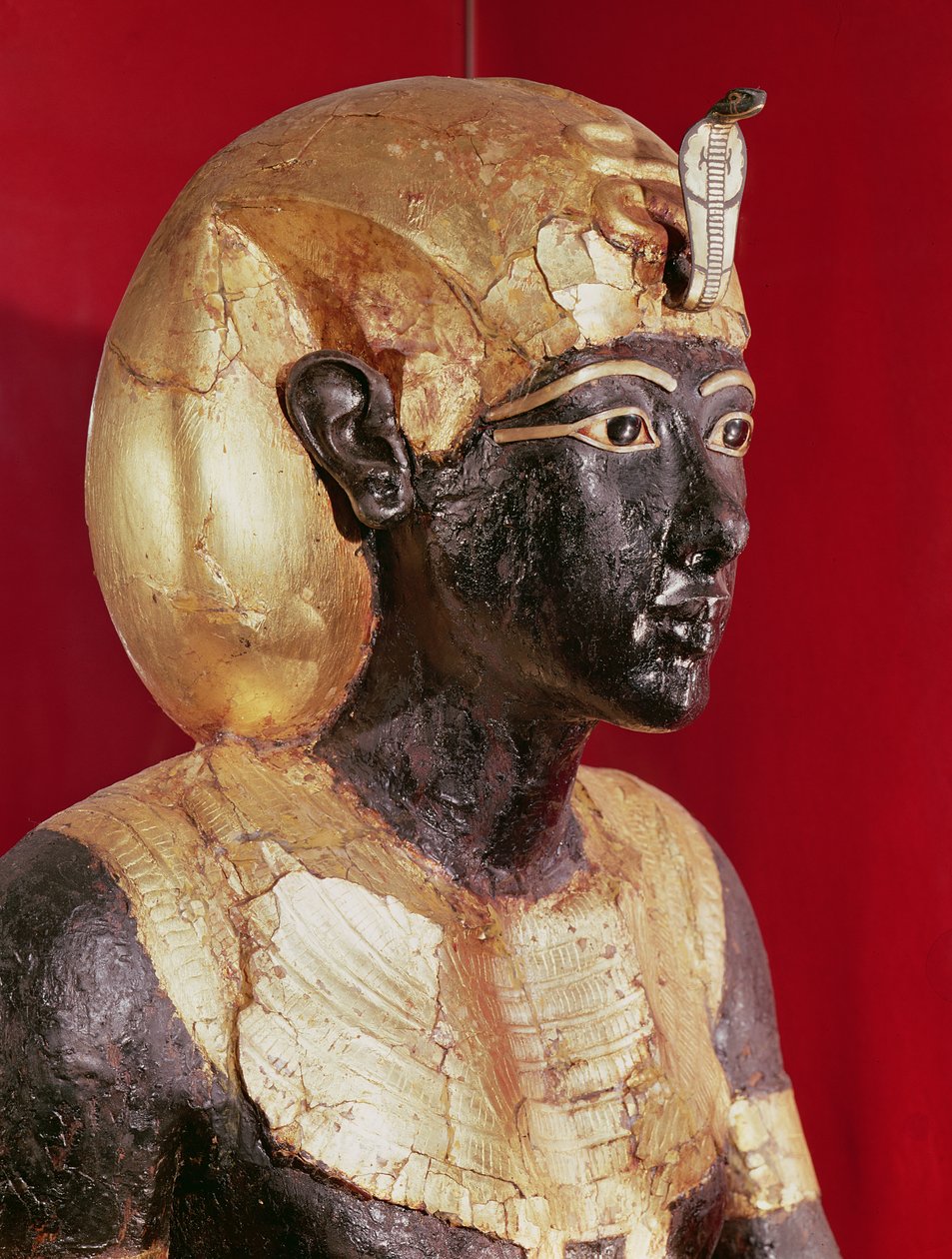 Statue af Tutankhamon i naturlig størrelse, fra Tutankhamons grav af Egyptian 18th Dynasty