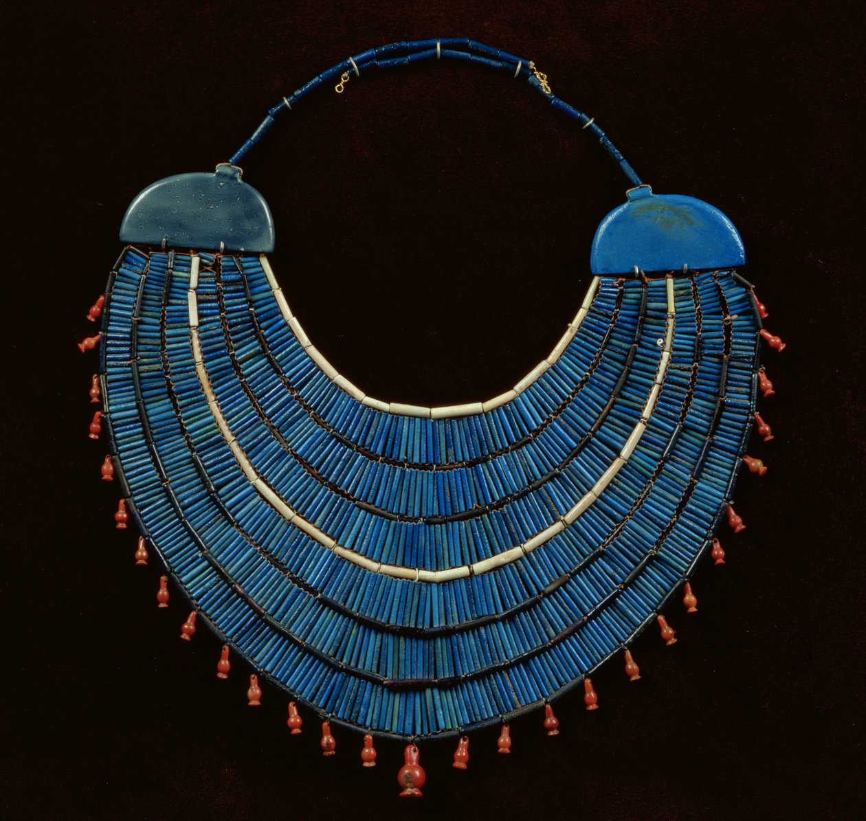 Ousekh halskæde, New Kingdom (fajance) af Egyptian 18th Dynasty