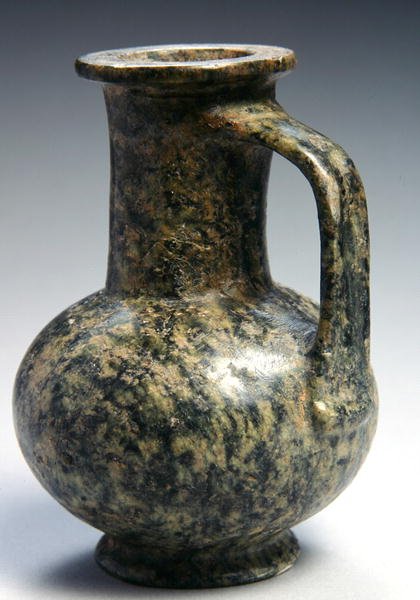 Kande, Det Nye Rige, ca.1479-1353 f.Kr. (grøn serpentin) af Egyptian 18th Dynasty