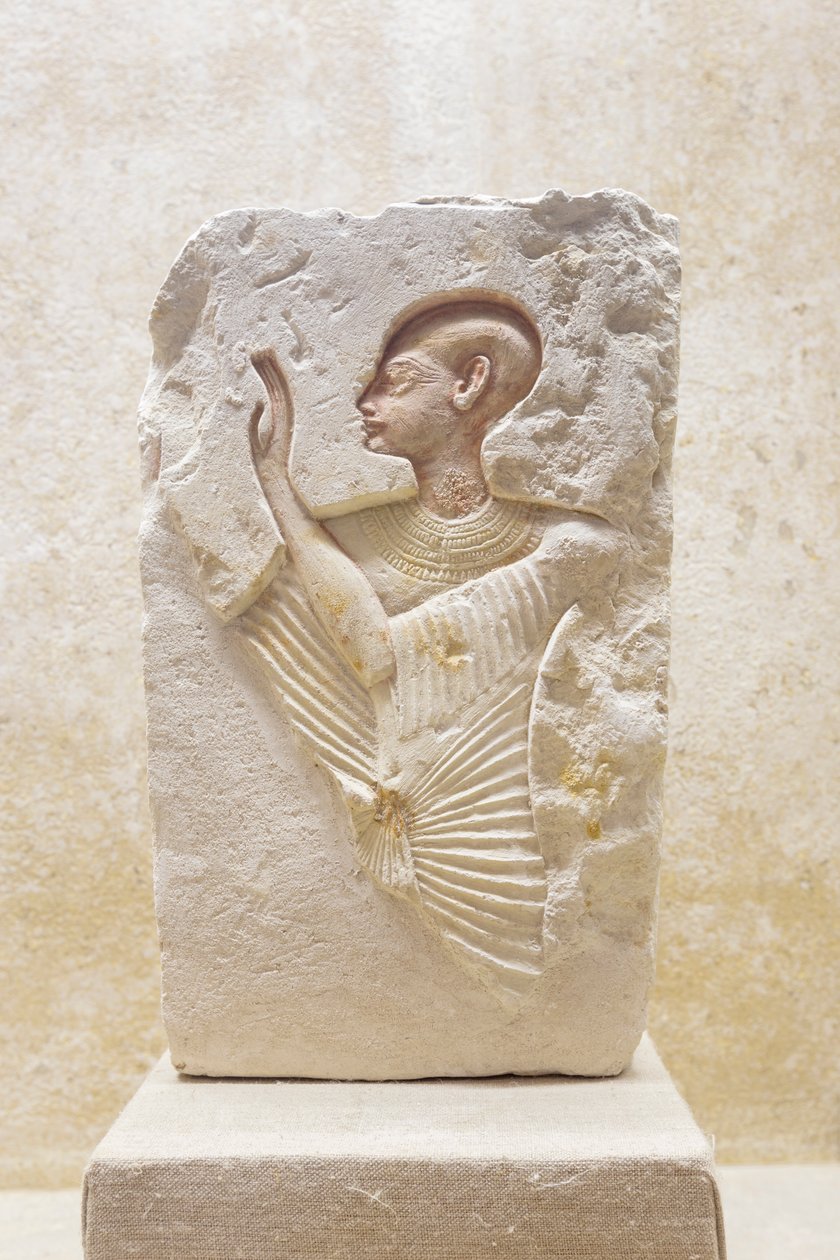 Aflastning af en præst, nyt rige af Egyptian 18th Dynasty