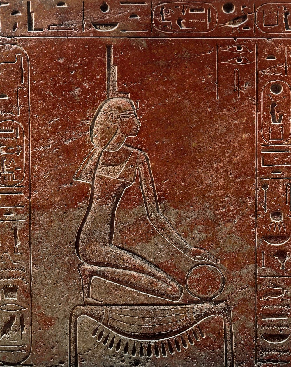 Sarkofag af dronning Hatshepsut fra Kongernes Dal, Egypten, detalje, Det Nye Rige, XVIII. dynasti af Egyptian 18th Dynasty